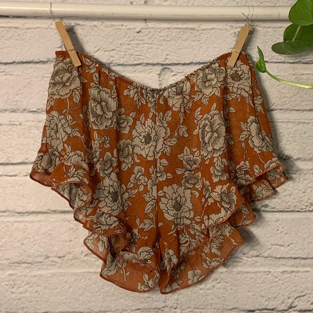 Brandy Melville Ruffle Shorts